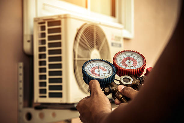 Professional Ductwork Repair technician working in Boron, CA